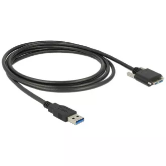 Delock kabel USB 3.0 tipa A muški > USB 3.0 tipa Micro-B muški s vijcima 1 m