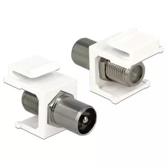 Delock Keystone modul IEC utikač > F utičnica Delock Keystone modul IEC utikač > F utičnica