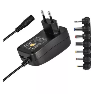 Emos univerzalno pulsno napajanje N3112, 3-12 V / 1,5 A max., s češljem, USB