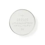 Nedis BALCR20255BL - Litijeva gumbasta baterija CR2025 | 3 V | 5 komada | Blister