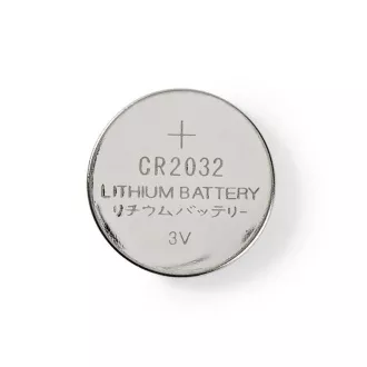 Nedis BALCR20325BL - Litijska gumbasta baterija CR2032 | 3 V | 5 komada | žulj