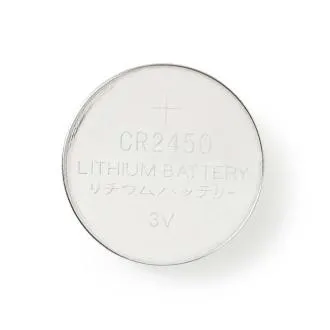 Nedis BALCR24505BL - Litijeva gumbasta baterija CR2450 | 3 V | 5 komada | Blister