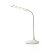 Nedis LTLG3M1WT4 - LED stolna svjetiljka s prigušivanjem | Upravljanje dodirom | 3 načina osvjetljenja | Punjiva baterija | 280 lm