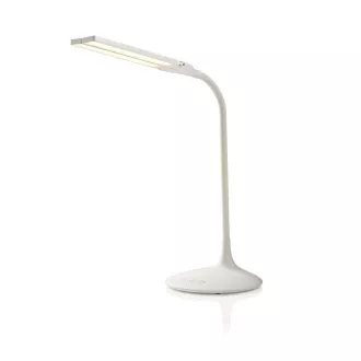 Nedis LTLG3M1WT4 - LED stolna svjetiljka s prigušivanjem | Upravljanje dodirom | 3 načina osvjetljenja | Punjiva baterija | 280 lm