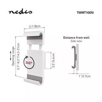Nedis TWMT100SI - Držač za tablet | 7 - 12" | Fiksni