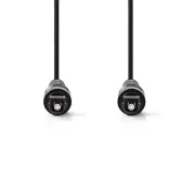 Nedis CAGB25000BK10 - optički audio kabel | TosLink utikač - TosLink utikač | 1 m | Crna boja