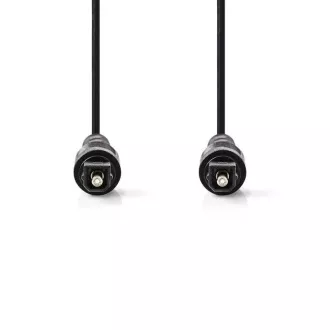 Nedis CAGB25000BK10 - optički audio kabel | TosLink utikač - TosLink utikač | 1 m | Crna boja