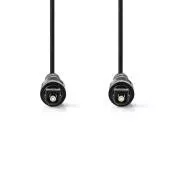 Nedis CAGB25000BK20 - optički audio kabel | TosLink utikač - TosLink utikač | 2m | Crna boja