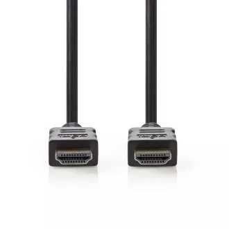 Nedis CVGB34000BK10 - HDMI™ kabel velike brzine s Ethernetom | HDMI konektor - HDMI konektor | 1 m | Crna boja Nedis CVGB34000BK10 - HDMI™ kabel velike brzine s Ethernetom | HDMI konektor - HDMI konektor | 1 m | Crna boja