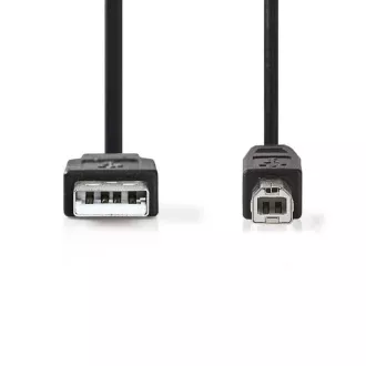 Nedis CCGB60100BK30 - USB 2.0 kabel | A utikač - B utikač | 3 m | Crna boja