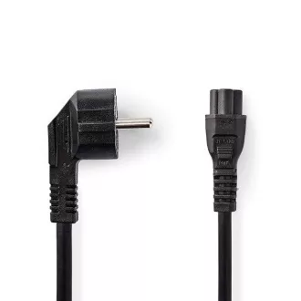 Nedis CEGB10100BK20 - Kabel za napajanje | Kutni Schuko utikač - IEC-320-C5 | 2 m | Crna boja Nedis CEGB10100BK20 - Kabel za napajanje | Kutni Schuko utikač - IEC-320-C5 | 2 m | Crna boja