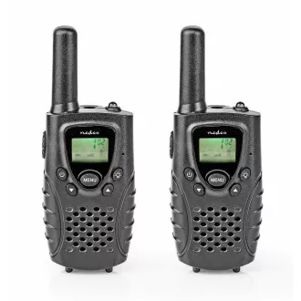 Nedis WLTK0800BK - Walkie-talkie | Domet 8 km | 8 kanala | PTT / VOX | 2 komada |Crna