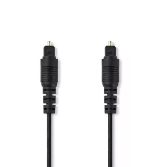 Nedis CAGB25000BK30 - optički audio kabel | TosLink utikač - TosLink utikač | 3m | Crna boja