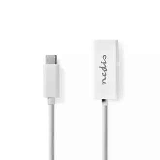 Nedis CCGB64950WT02 - USB mrežni adapter | USB 3.2 Gen 1 | 1000 Mbps | USB-C™ utikač | RJ45 utičnica | 0,20 m | Bijela Nedis CCGB64950WT02 - USB mrežni adapter | USB 3.2 Gen 1 | 1000 Mbps | USB-C™ utikač | RJ45 utičnica | 0,20 m | Bijela