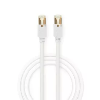 Nedis CCGB85221WT10 - CAT6 S/FTP mrežni kabel | RJ45 (8P8C) muški - RJ45 (8P8C) muški | 1 m | Bijeli