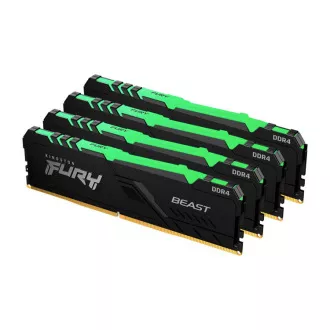 KINGSTON 64GB 3600MT/s DDR4 CL18 DIMM (Komplet od 4) FURY Beast RGB