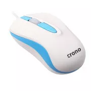 Crono CM642 - optički miš, USB, plava + bijela