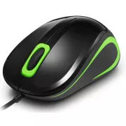 Crono CM643G - optički miš, USB, crni + zeleni