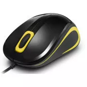 Crono CM643Y - optički miš, USB, crno + žuto