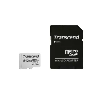 Transcend 512GB microSDXC 300S UHS-I U3 V30 A1 (klasa 10) memorijska kartica (s adapterom), 95MB/s R, 40MB/s W Transcend 512GB microSDXC 300S UHS-I U3 V30 A1 (klasa 10) memorijska kartica (s adapterom), 95MB/s R, 40MB/s W