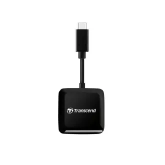 Transcend RDC3 USB-C (3.2 Gen 1) SDHC/SDXC (UHS-I)/microSDHC/microSDXC (UHS-I) čitač memorijskih kartica, crni Transcend RDC3 USB-C (3.2 Gen 1) SDHC/SDXC (UHS-I)/microSDHC/microSDXC (UHS-I) čitač memorijskih kartica, crni