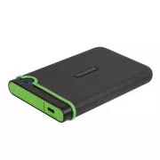 TRANSCEND 4TB StoreJet 25M3C SLIM, 2,5”, USB-C (3.1 Gen 1) vanjski anti-shock disk, tanak profil, sivo/zeleno