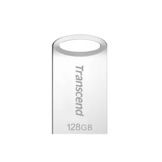 Transcend 128GB JetFlash 710S, USB 3.1 Gen 1 flash pogon, male veličine, srebrni metal