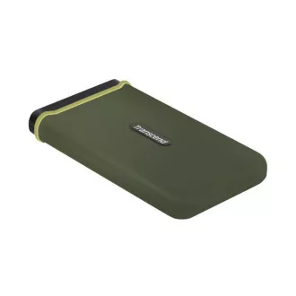 Transcend ESD380C 500GB USB 3.2 Gen 2x2 (USB-C) vanjski Anti-Shock SSD pogon (3D TLC), 2000MB/R, 2000MB/W, vojno zelena
