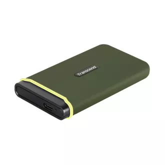 Transcend ESD380C 4TB USB 3.2 Gen 2x2 (USB-C) vanjski Anti-Shock SSD pogon (3D TLC), 2000MB/R, 2000MB/W, vojno zelena