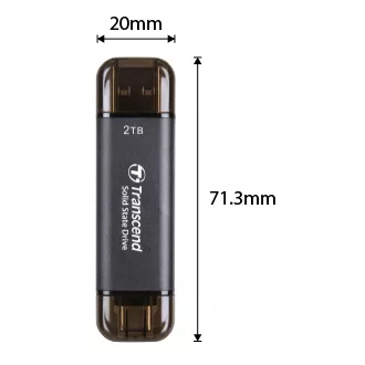 Transcend ESD310C 512 GB, vanjski SSD, USB 10 Gbps, tip C/A