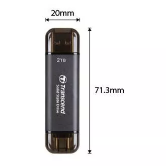 Transcend ESD310C 512 GB, vanjski SSD, USB 10 Gbps, tip C/A