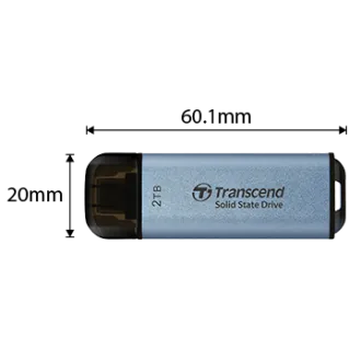 Transcend ESD300C 2TB, vanjski SSD, USB 10Gbps, tip C