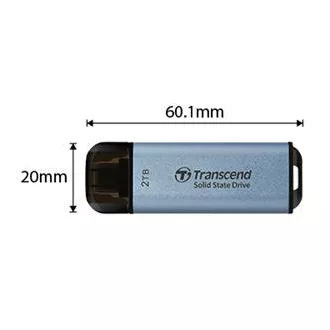 Transcend ESD300S 2TB, vanjski SSD, USB 10Gbps, tip C Transcend ESD300S 2TB, vanjski SSD, USB 10Gbps, tip C