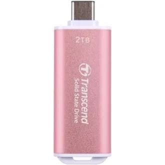 Transcend ESD300P 2TB, vanjski SSD, USB 10Gbps, tip C, 1050MB/R, 950MB/W, ružičasti