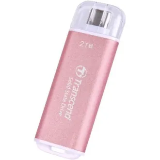 Transcend ESD300P 2TB, vanjski SSD, USB 10Gbps, tip C, 1050MB/R, 950MB/W, ružičasti