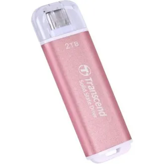 Transcend ESD300P 2TB, vanjski SSD, USB 10Gbps, tip C, 1050MB/R, 950MB/W, ružičasti