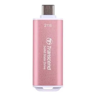 Transcend ESD300P 2TB, vanjski SSD, USB 10Gbps, tip C, 1050MB/R, 950MB/W, ružičasti