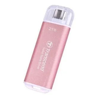 Transcend ESD300P 2TB, vanjski SSD, USB 10Gbps, tip C, 1050MB/R, 950MB/W, ružičasti