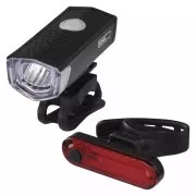 Emos LED prednja + stražnja punjiva lampa za bicikl P3923, 90 lm