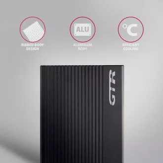 AXAGON EE25-GTR, USB-C 10Gbps - SATA 6G 2.5" REBRASTA kutija, crna