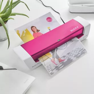 LEITZ iLAM Home Office A4 topli laminator, WOW roza LEITZ iLAM Home Office A4 topli laminator, WOW roza