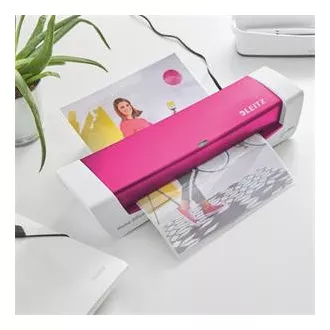 LEITZ iLAM Home Office A4 topli laminator, WOW roza LEITZ iLAM Home Office A4 topli laminator, WOW roza