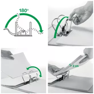 LEITZ Mobilni registrator 180° Active WOW, 50 mm, bijeli