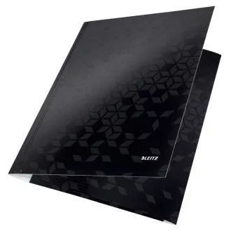 LEITZ WOW mape s tri preklopa, A4, crne