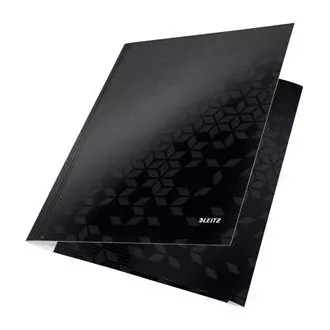 LEITZ WOW mape s tri preklopa, A4, crne