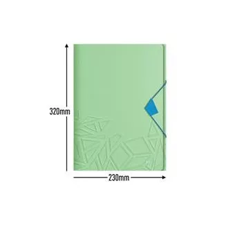 LEITZ Ploče s tri preklopa UrbanChic PP, A4, zelena