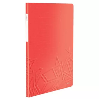 LEITZ Katalog knjiga UrbanChic, PP, A4, 20 džepova, crvena