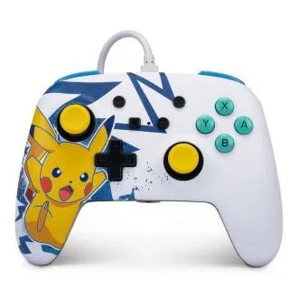 Poboljšani žičani kontroler PowerA za Nintendo Switch - Pikachu High Voltage Poboljšani žičani kontroler PowerA za Nintendo Switch - Pikachu High Voltage