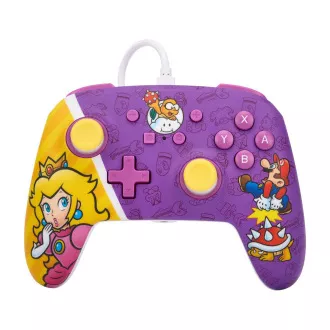 Poboljšani žičani kontroler PowerA za Nintendo Switch - Bitka princeze Peach