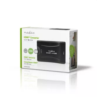 Nedis VCON3463BK - HDMI™ pretvarač | SCART utičnica | HDMI™ izlaz | 1-smjerni | 1080p | 1,2 Gbps | ABS | Crna
